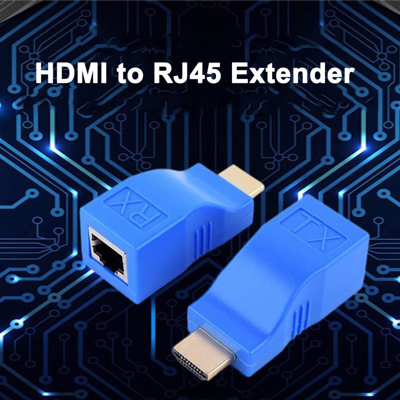 XMSJSIY HDMI Extender, HDMI to RJ45 Network Cable Extender Converter Repeater Over Cat 5e/6 1080p up to 30m for HDTV, PS4, STB - Request Pure Copper Cat 5e/6 Wire - Not Support HDCP - Image 5